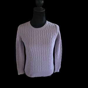 St. John's Bay Lilac Cable Knit Sweater